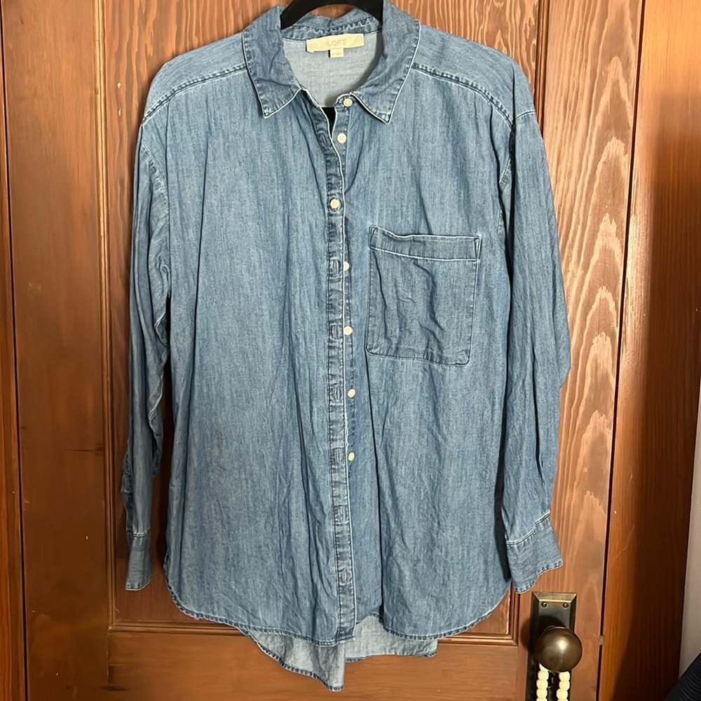 Loft chambray button down